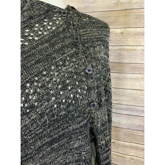 Lularoe Mimi Shawl Poncho Wrap NWT Gray Black RARE - Picture 9 of 12